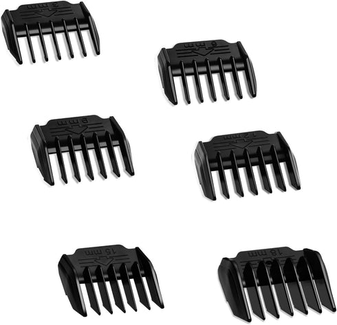 3-Speed Low Noise High Power Dog Clippers Replacement Equipment Limit Comb - 6 Pieces