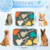 Generic Summer 28" X22" Cooling Pet Mat Ice Silk Dig Cooling Mat Musical Note Prints Dog Bed Washable Pet Pad Mats