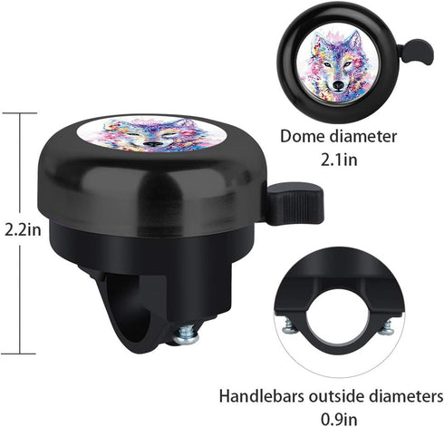 MZELQ Bicycle Bell - Cute Clear Sound Adjustable Aluminum Bike Accessories for Girls Women Kids