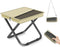 Portable Pocket Stool Seating,Ultralight Foldable Camp Stool with Compact Carry Bag, Heavy-Duty