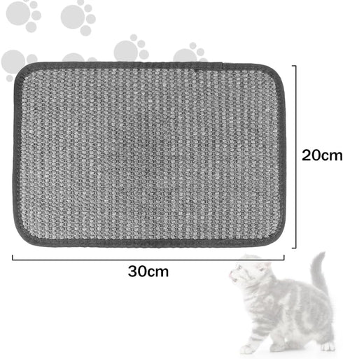 2 PCS Natural Sisal Cat Scratching Pads Cat Scratch Furniture Protectors Cat Scratcher Mats Sofa Bed Corner Protector Anti-Slip Cat Scratch Pads for Grinding Claw, Post Tree Ramp Cardboard Replacement