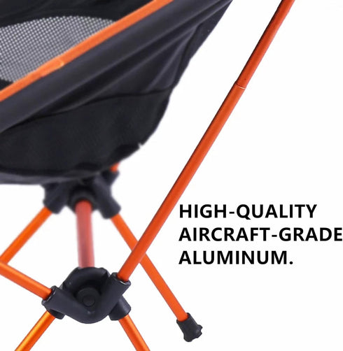 Backpacking Lightweight Folding Camping Chair, Portable Foldable Compact for Outdoor Camp,Aluminium,Travel, Beach