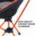 Backpacking Lightweight Folding Camping Chair, Portable Foldable Compact for Outdoor Camp,Aluminium,Travel, Beach