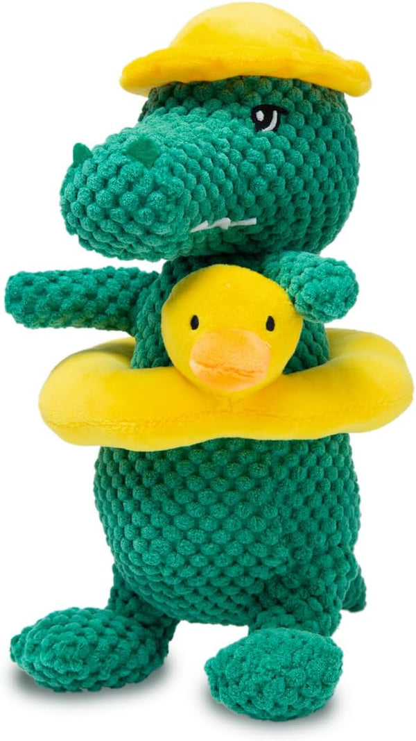 Alligator Squeaky Dog Toy - Durable Stuffed Animal Chew Toy for Aggressive Chewers, Puppy Small Medium Dogs