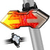 USB Rechargeable Bike Tail Light with Turn Signals, 11 Modes Bright LED Rear Light, Waterproof Safety Warning (Pack of