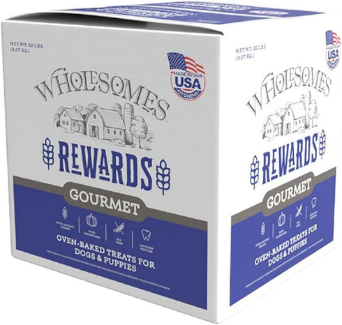 SPORTMiX Wholesomes Rewards Gourmet Dog Biscuits, Peanut Butter, 20Lb. Box