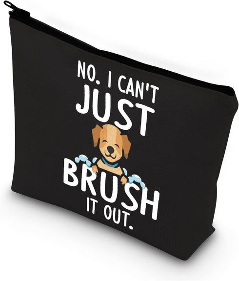 BDPWSS Dog Groomer Makeup Bag - Pet Hairdresser Gift for Women, Dog Salon Toiletry Bag for Fur Mama