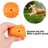 PrimePets Dog Treat Ball, 4 Pack Interactive Food Dispensing Puzzle Toy, Non-Toxic Rubber for Chewing