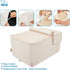 Best Pet Supplies 3-Step Foldable Pet Stairs Cover for Foam Dog Ramps, Plush Soft Fabric, Ivory, Non-Slip Surface