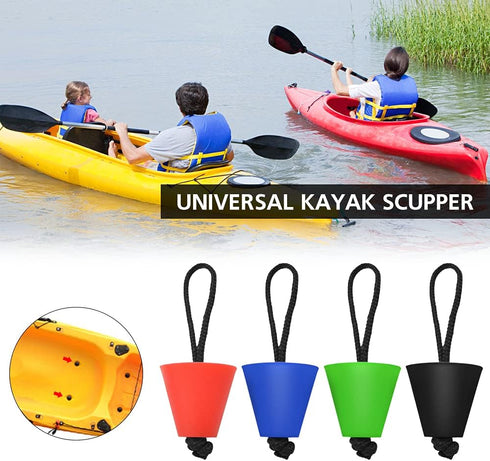 LIXADA Universal Kayak Scupper Plug Kit for Canoe Drain Holes - 4/6/8 Packs
