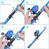 LEOFISHING Kids Fishing Pole Set, Portable Telescopic Rod and Spincast Reel with Fishing Net and Bucket