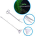 15in Aquascape Tools, 4 in 1 Long Aquarium Tweezers, Scissors, Spatula Set for Aquatic Plants and Terrariums