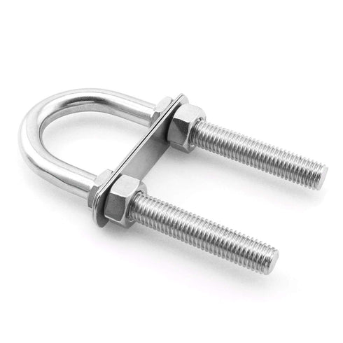 heyous Stainless Steel Marine Boat Stern Bow Eye Tie Down U Bolt, 1/2" Dia, 3" Thread Length Boat Accessories