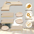 Niwaes Chinchilla Set 7 Pack Wooden Cage Platforms Wood Shelves for Rat Cage Corner Ledges Small Animal Climbing Steps