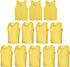 12 Pack Scrimmage Vest/Team Training Jerseys/Sports Pinnies/Practice Jerseys/Soccer Bibs with Carry Bag