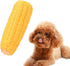 Yellow Pet Dog Puppy Latex Corn Shape Squeaky Chew Toy, Bite-Resistant Interactive Play Toy