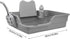 Durable Stainless Steel Dog Potty Tray for Small & Medium Breeds - Grey/Yellow