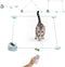 ICECTR Interactive Cat Toy for Indoor Cats,Electric Remote Control Cat Chaser,Auto/Manual Control DIY