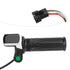 VGEBY Electric Bicycle Five-Star Turn Handle, LCD Screen Power Display with Switch for Throttle Handle