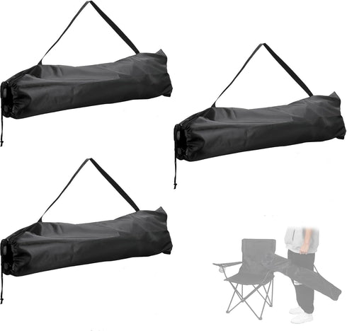 JYMBER 3 Pack Camping Chair Replacement Bag,39.37" Folding Chair Storage Bag,Portable,Durable,With Shoulder Strap