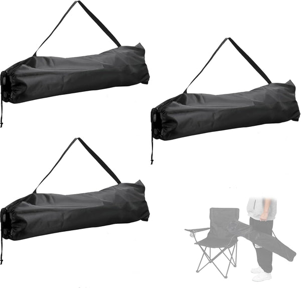 JYMBER 3 Pack Camping Chair Replacement Bag,39.37" Folding Chair Storage Bag,Portable,Durable,With Shoulder Strap