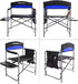 Backpacking KingCamp Portable Camping Chair, Folding Directors Chair Compact Outdoor Chair with Side Table Cup Holder