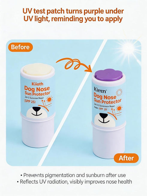 Cwdbbzj SPF-25 Dog Nose Sunscreen Balm Plant-Based, Lick-Safe Sun Protection with Shea Butter Moisturizing Nose Butter