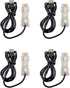 Flylin 4PCs 5V USB Aquarium Light, Small LED Lighting Lamp for Desktop Fish Tank Indoor Water Garden (Colorful)