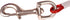Stainless Steel Pet Dog Tie Out Cable - Double Head Leash for Medium Large Dogs (5m/16Ft, Red)
