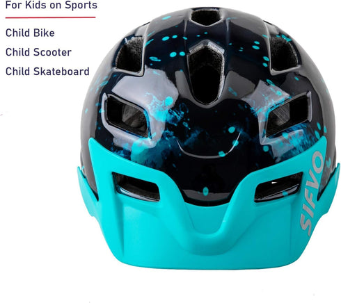 Kids Helmet, SIFVO Kids Bike Helmet with Cool Visor for Boys and Girls 5-14, Adjustable & Lightweight 50-57cm