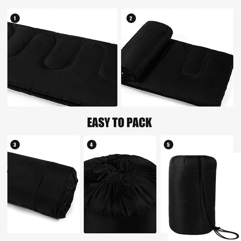 Lightweight Envelope Sleeping Bags for 4 Seasons, Warm or Cold Indoor Outdoor Sleeping Bags for Adults, Camping