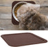 8.6x8.6 Inches Non-Slip Silicone Pet Feeding Mat for Cats and Dogs, Dog Bowl Mat with Raised Edge, Spill Proof Placemat
