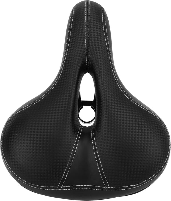 Holigie Bicycle Seat Cover,Memory Foam Gel Hybrid Cushion 3D Airflow Ventilation Orthopedic Design