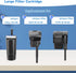 6 Count Assembled Large Filter Cartridges for Tetra Whisper Bio-Bag Filters, Replacement