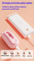 Steam Cat Brush - Rechargeable Dog Brush for Shedding, Unique 360° Rotating Handle (Pink)