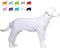 Lovelonglong Four Feet Dog Lightweight Pajamas, Pure Cotton Dog Jumpsuits T-Shirt for Large Medium Small Dogs (White S)