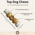 10"-12" 3 Pack Top Dog Chews - Roasted Beef Cheek Rolls with Chicken Wrapped