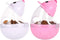2Pcs Cat Treat Dispenser Toy, Mouse Shape Interactive Toy and Food Dispenser for Pet, Increases IQ