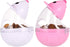 2Pcs Cat Treat Dispenser Toy, Mouse Shape Interactive Toy and Food Dispenser for Pet, Increases IQ