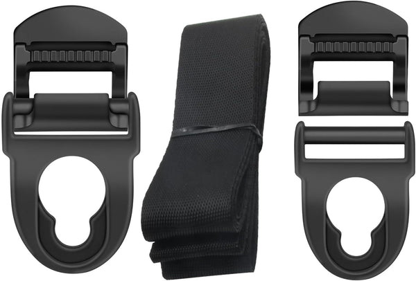 Kayak Seat Repair Kit, Clips, Hooks, and Nylon Webbing, Suitable for Lifetime Emotion Pack