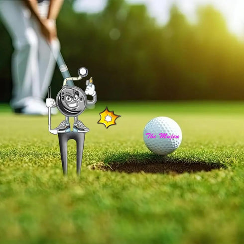 Golf Ball Marker, Alignment Ball Marker for Putting, Golf Divot Tool with Hat Clip, Cleaner, Golf Gift