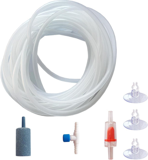 Aquarium Air Pump Accessories, Airline Tubing, Control Valve, Air Stones, Check Valves, Suction Cups.
