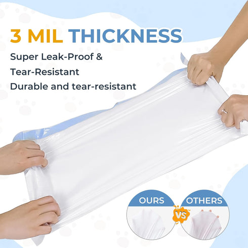 60 Pack M1 11/12 3 27.17" 13" (60) Cat Litter Bags Liners for Neakas and Pet Pivot Autoscooper Open-Top Self-Cleaning