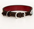 HILASON Brown Large Strong Genuine Leather Dog Collar | Painted Large | Leather Dog Collar | Dog Collar