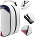 Qiilu White PU Leather Shoe Bag, Dustproof Storage Carrier Bag for Home Travel