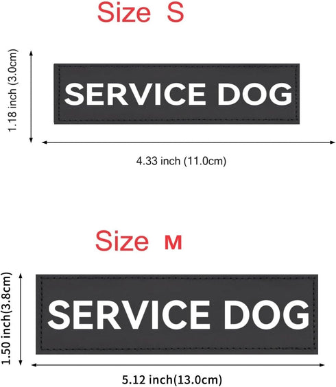 8 Pcs Service Dog Patch for Harness, Removable Velcro Patches for Dog Vest, Do Not Pet, Best Friend, Training, Support