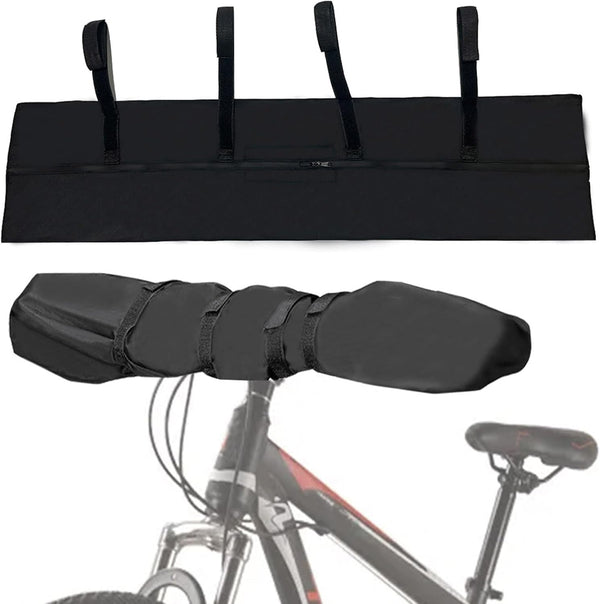 Handlebar Cover for Ebike Transport Protection, (35.8*9 in) Widen Lengthen Handlebar Protective Cover for Bicycle