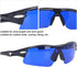 Golf Ball Finder Glasses, Polarized Blue Lens UV Proof Sun Protection Grass Filter