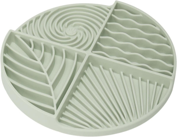 Slow Feeder Dog Bowls, Silicone Dog Feeding Bowls with Suction Cups, Lick Mat for Dogs, Green