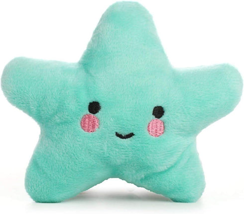 Pet Bite Squeaky Toys, Smile Star Cute Stuffed Toys for Dogs, Puppy Biting BB Sound Chew Toy for Cats & Small Animals